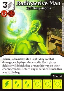 Radioactive Man - Splitting Atoms - Civil War - Dice Masters card
