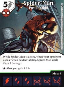 Spider-Man - Poster Child - Civil War - Dice Masters card