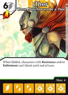 Thor - There Must Always Be a Thor - Civil War - Dice Masters card