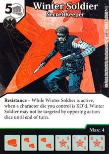 Winter Soldier - Secret Keeper - Civil War - Dice Masters card