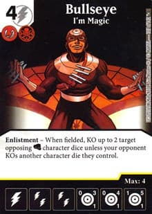 Bullseye - I'm Magic - Civil War - Dice Masters card