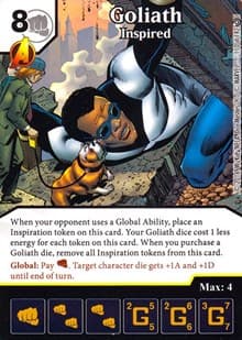 Goliath - Inspired - Civil War - Dice Masters card