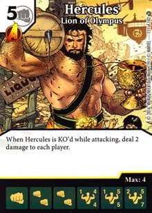 Hercules - Lion of Olympus - Civil War - Dice Masters card