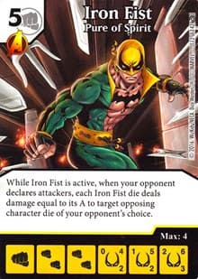 Iron Fist - Pure of Spirit - Civil War - Dice Masters card