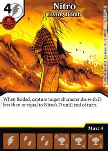 Nitro - Living Bomb - Civil War - Dice Masters card