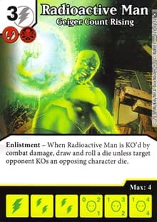 Radioactive Man - Geiger Count Rising - Civil War - Dice Masters card