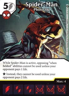 Spider-Man - Photo Op - Civil War - Dice Masters card