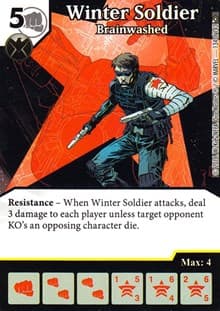 Winter Soldier - Brainwashed - Civil War - Dice Masters card