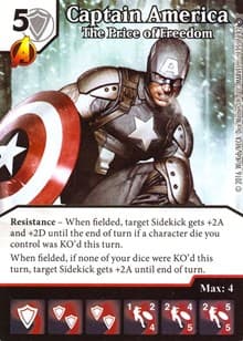 Captain America - The Price of Freedom - Civil War - Dice Masters card