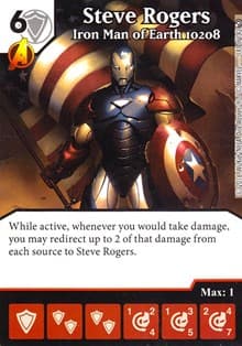 Steve Rogers - Iron Man of Earth 10208 - Civil War - Dice Masters card