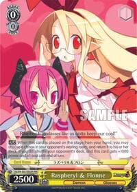 Raspberyl & Flonne (RRR) - Disgaea - Weiss Schwarz card