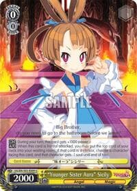 "Younger Sister Aura" Sicily - Disgaea - Weiss Schwarz card