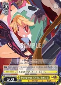 Pampered Child, Emizel - Disgaea - Weiss Schwarz card