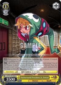 Netherworld President Jr, Emizel - Disgaea - Weiss Schwarz card