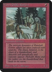 Mons's Goblin Raiders - Alpha Edition - Magic: The Gathering card