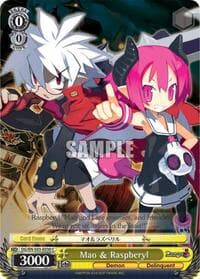 Mao & Raspberyl - Disgaea - Weiss Schwarz card