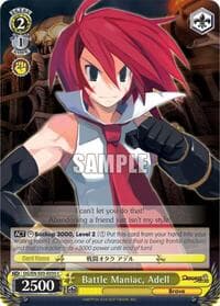Battle Maniac, Adell - Disgaea - Weiss Schwarz card