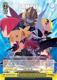 Overthrow! God of All Overlords! - Disgaea - Weiss Schwarz card