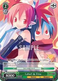 Laharl & Etna - Disgaea - Weiss Schwarz card
