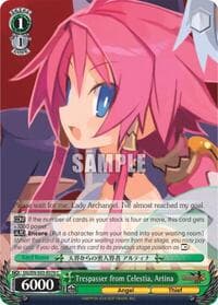 Trespasser from Celestia, Artina - Disgaea - Weiss Schwarz card