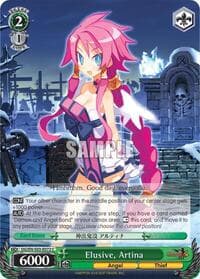 Elusive, Artina - Disgaea - Weiss Schwarz card
