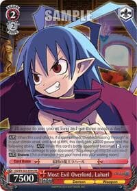 Most Evil Overlord, Laharl - Disgaea - Weiss Schwarz card