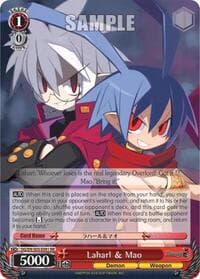 Laharl & Mao - Disgaea - Weiss Schwarz card