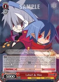 Laharl & Mao (RRR) - Disgaea - Weiss Schwarz card
