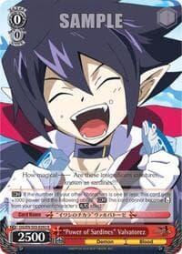 "Power of Sardines" Valvatorez - Disgaea - Weiss Schwarz card