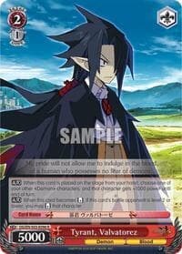 Tyrant, Valvatorez - Disgaea - Weiss Schwarz card