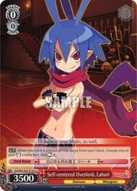 Self-centered Overlord, Laharl - Disgaea - Weiss Schwarz card