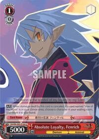 Absolute Loyalty, Fenrich - Disgaea - Weiss Schwarz card