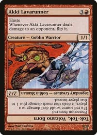 Akki Lavarunner // Tok-Tok, Volcano Born - Champions of Kamigawa - Magic: The Gathering card