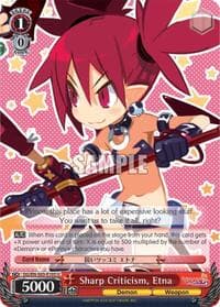 Sharp Criticism, Etna - Disgaea - Weiss Schwarz card