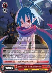Prince Laharl of the Netherworld - Disgaea - Weiss Schwarz card