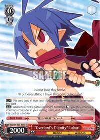 "Overlord's Dignity" Laharl - Disgaea - Weiss Schwarz card
