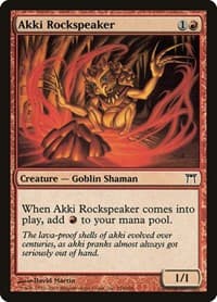 Akki Rockspeaker - Champions of Kamigawa - Magic: The Gathering card