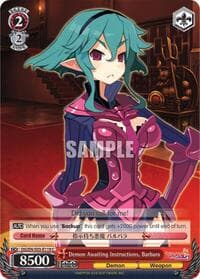 Demon Awaiting Instructions, Barbara - Disgaea - Weiss Schwarz card