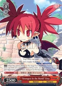 "Strongest In the World" Etna - Disgaea - Weiss Schwarz card