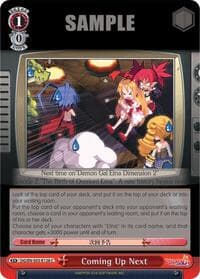 Coming Up Next - Disgaea - Weiss Schwarz card
