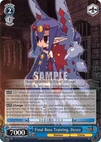 Final Boss Training, Desco - Disgaea - Weiss Schwarz card