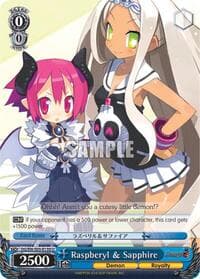 Raspberyl & Sapphire - Disgaea - Weiss Schwarz card