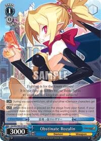 Obstinate Rozalin - Disgaea - Weiss Schwarz card