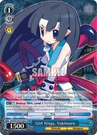 Girl Ninja, Yukimaru - Disgaea - Weiss Schwarz card