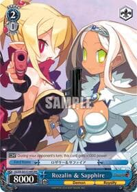 Rozalin & Sapphire (RRR) - Disgaea - Weiss Schwarz card