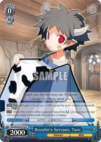 Rozalin's Servant, Taro - Disgaea - Weiss Schwarz card