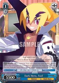 Dark Hero, Axel - Disgaea - Weiss Schwarz card