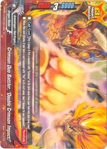 Crimson Duo Battler, "Double Crimson Impact!" - Buddy Rave - Future Card BuddyFight card