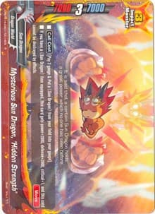 Mysterious Sun Dragon, "Hidden Strength" - Buddy Rave - Future Card BuddyFight card
