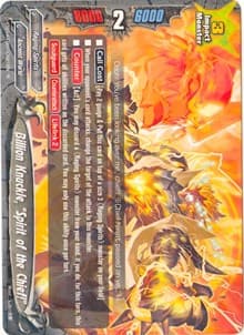 Billion Knuckle, "Spirit of the Chief!" - Buddy Rave - Future Card BuddyFight card